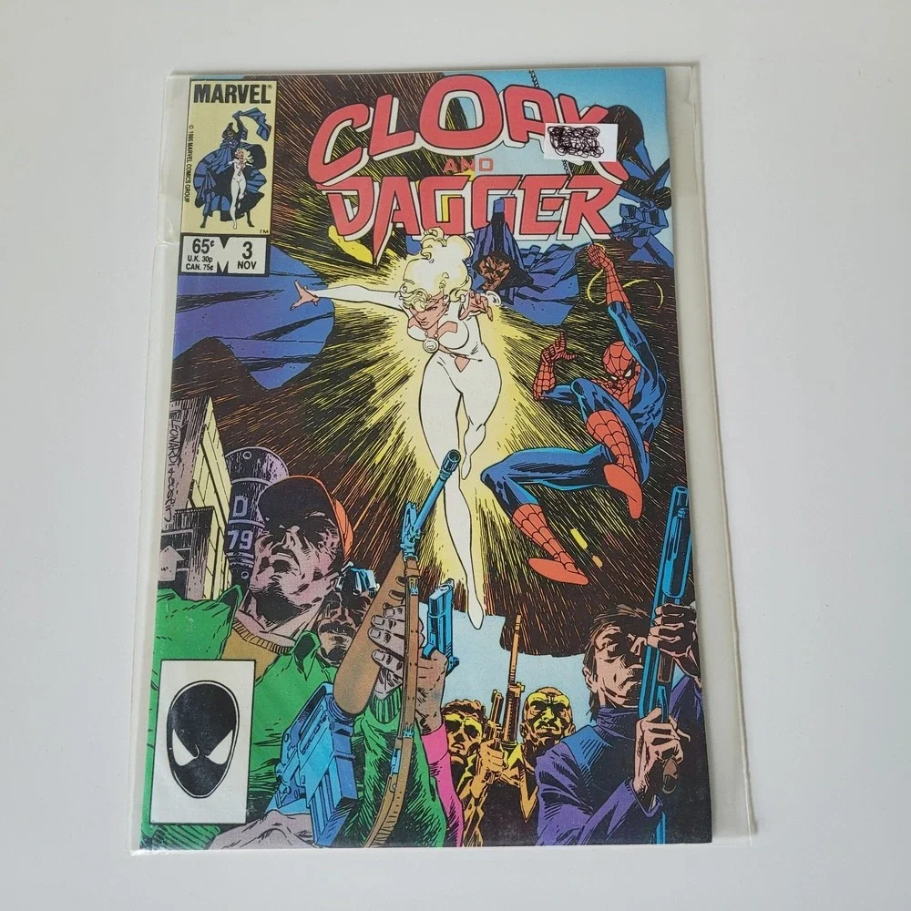Cloak and Dagger #3 (Nov 1985 Marvel) Guest‎ Starring Spider-Man - High Grade